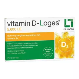 VITAMIN D-LOGES 5,600 I.U. Weekly depot chewable tablet, 15 pieces