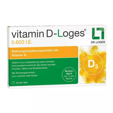 VITAMIN D-LOGES 5,600 I.U. Weekly depot chewable tablet, 30 pieces VITAMIN D-LOGES 5,600 I.U. Weekly depot chewable tablet, 30 pieces