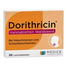 DORITHRICIN Throat Lozenges Wild Berry, 20 pcs
