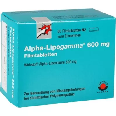 ALPHA-LIPOGAMMA 600 mg film -coated tablets, 60 pcs