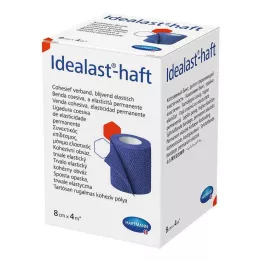 IDEALAST-haft color bandage 8 cmx4 m blue, 1 piece