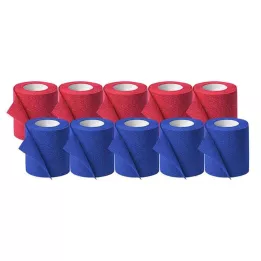 IDEALAST-adhesive color bandage 6 cmx4 m sorted, 10 pcs