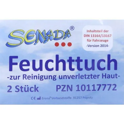 Senada wet wipes, 2 pcs