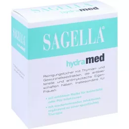 SAGELLA hydramed intimate wash lotion wipes, 10 pcs