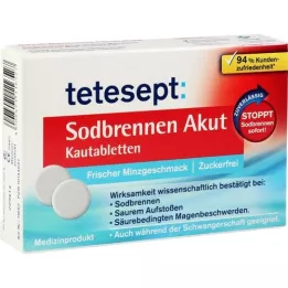 TETESEPT heartburn acute chewing tablets, 20 pcs