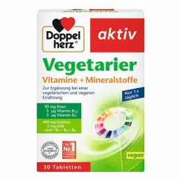 DOPPELHERZ Vegetarian Vitamins+Minerals active, 30 pcs