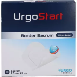 URGOSTART Border Sacrum 20x20 cm foam wound dressing, 5 pcs