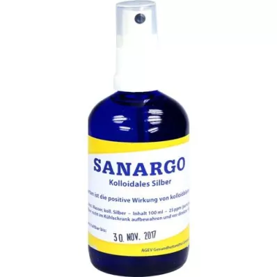 SANARGO Colloidal silver spray bottle, 100 ml