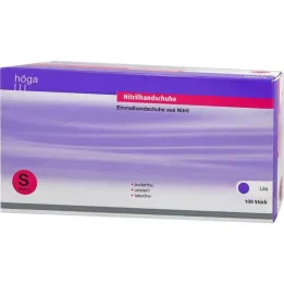 NITRIL gloves unste.powderfree size S purple, 100 pcs