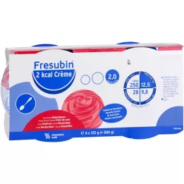 FRESUBIN 2 kcal wild strawberry cream in a cup, 4X125 g