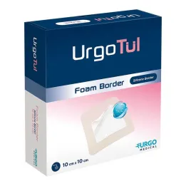Urgotül Foam Border 10x10 cm bandage, 20 pcs