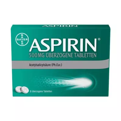 ASPIRIN 500 mg coated tablets, 8 pcs ASPIRIN 500 mg coated tablets, 8 pcs