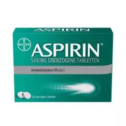 ASPIRIN 500 mg coated tablets, 20 pcs