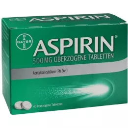 ASPIRIN 500 mg überzogene Tabletten, 40 St