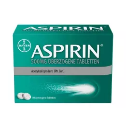 ASPIRIN 500 mg coated tablets, 40 pcs