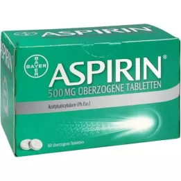 ASPIRIN 500 mg überzogene Tabletten, 80 St