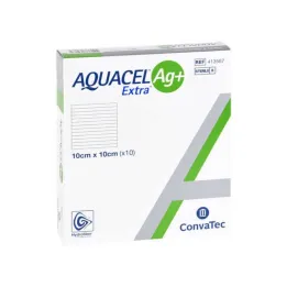 Aquacel Ag + Extra 10x10 cm compresses, 10 pcs