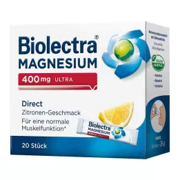 BIOLECTRA Magnesium 400 mg ultra direct lemon, 20 pcs
