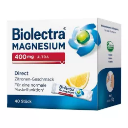 BIOLECTRA Magnesium 400 mg ultra direct lemon, 40 pcs