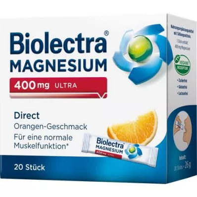 BIOLECTRA Magnesium 400 mg ultra Direct Orange, 20 St