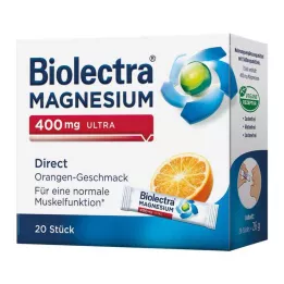 BIOLECTRA Magnesium 400 mg ultra direct orange, 20 pcs
