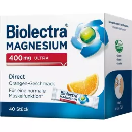 BIOLECTRA Μαγνήσιο 400 mg ultra direct πορτοκάλι, 40 τεμ