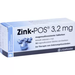 Zinc Pos 3.2 mg comprimés de gastro-crisés, 50 pc