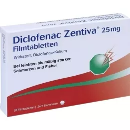 DICLOFENAC Zentiva 25 mg film -coated tablets, 20 pcs