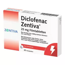 DICLOFENAC Zentiva 25 mg film-coated tablets, 20 pcs