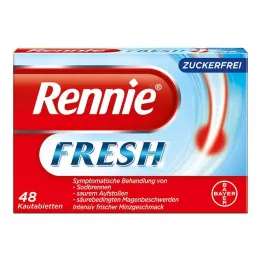 RENNIE FRESH Chewable tablets, 48 pcs