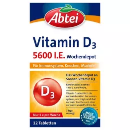 ABTEI Vitamin D3 5600 IU weekly depot tablets, 12 pcs