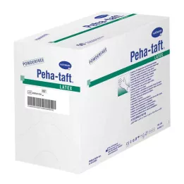 PEHA-TAFT latex OP-gloves size 8, 50X2 pcs