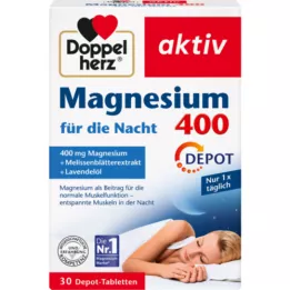 DOPPELHERZ Magnesium 400 for natttablettene, 30 stk