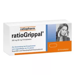 RATIOGRIPPAL 200 mg/30 mg film-coated tablets, 20 pcs