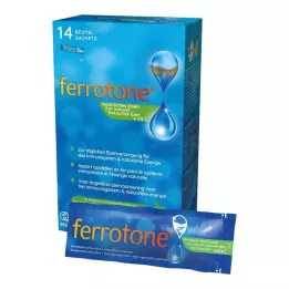 FERROTONE Iron with apple concentrate and vitamin C bottle, 14x25 ml