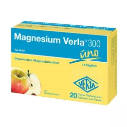MAGNESIUM VERLA 300 Apple Granules, 20 pcs