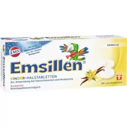 EMSILLEN Media tabletas para niños Vanilla, 20 pz