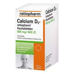CALCIUM D3-ratiopharm chewable tablets, 100 pcs