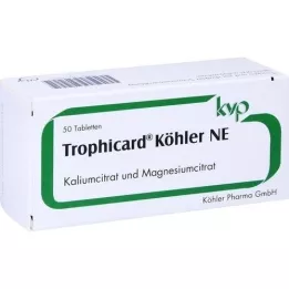 TROPHICARD Tabletas de Köhler NE , 50 pz