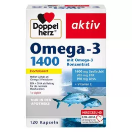 DOPPELHERZ Omega-3 1,400 capsules, 120 pieces