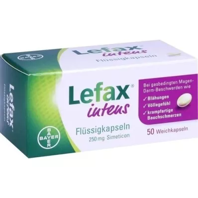 LEFAX Intensive liquid capsules 250 mg Simeticon, 50 pcs