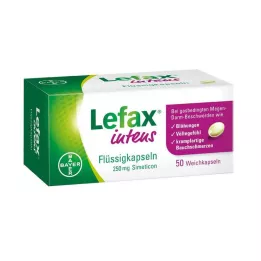LEFAX intens liquid capsules 250 mg simethicone, 50 pcs