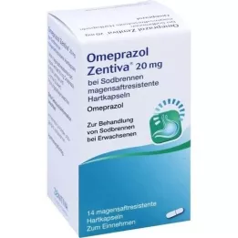 OMEPRAZOL Zentiva 20 mg for heartburn, 14 pcs