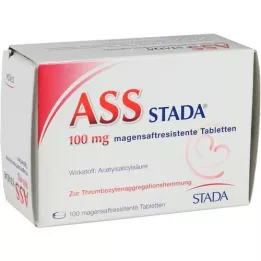 ASS STADA 100 mg gastric -resistant tablets, 100 pcs