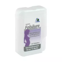 FOLSÄURE 800 Plus B12+iodine tablets, 120 pcs