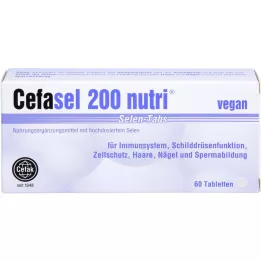 CEFASEL 200 nutri selenium tabs, 60 pcs