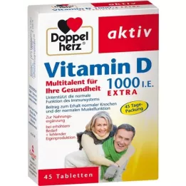 DOPPELHERZ Vitamin D3 1000 I.E. EXTRA tablets, 45 pcs