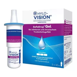 HYLO-VISION SafeDrop Gel eye drops, 2X10 ml