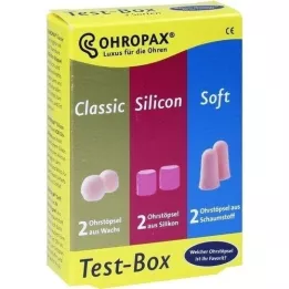 OHROPAX Δοκιμαστικό κουτί 3 τύπων ωτοασπίδες, 3Χ2 τεμ