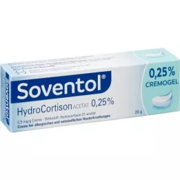 SOVENTOL Hydrocortisone acetate 0.25% cream, 20 g